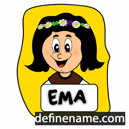 cartoon of the name Esma