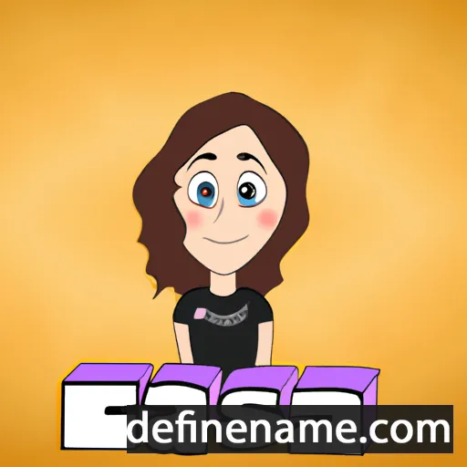 cartoon of the name Esra