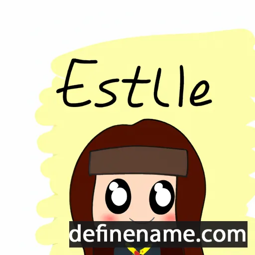 Estèle cartoon