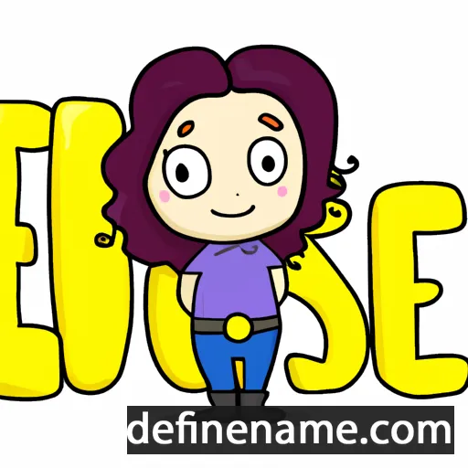 cartoon of the name Este