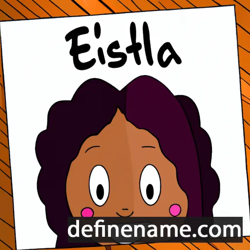 Esthella cartoon