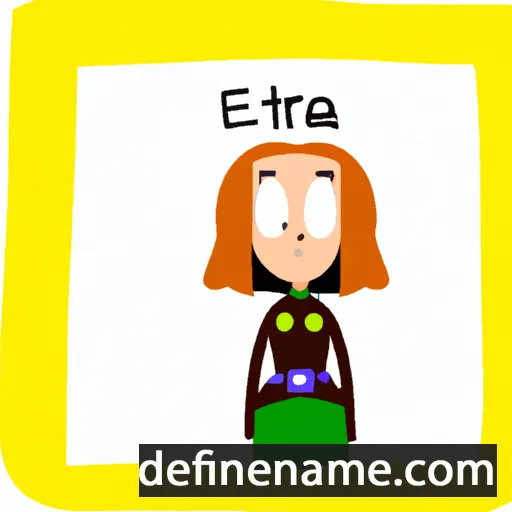 cartoon of the name Etera