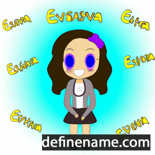 Evachristina cartoon