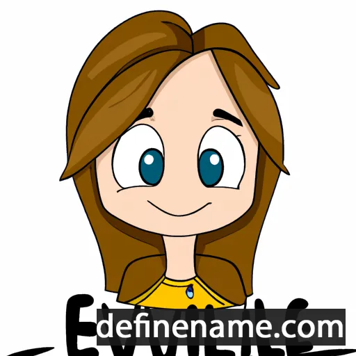 Evélie cartoon