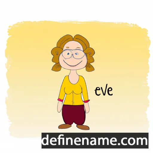 cartoon of the name Eveli