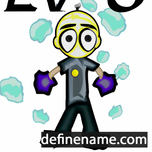 cartoon of the name Evo