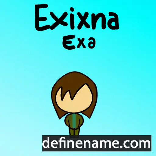 Exikia cartoon