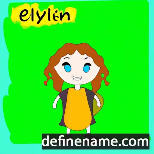 Eyjalín cartoon