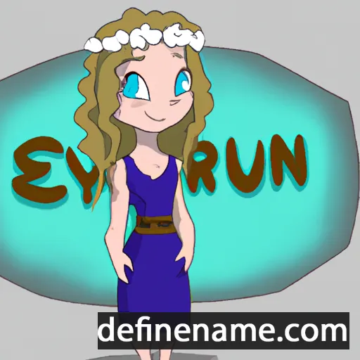 Eyrún cartoon