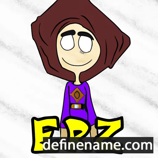 cartoon of the name Ezri