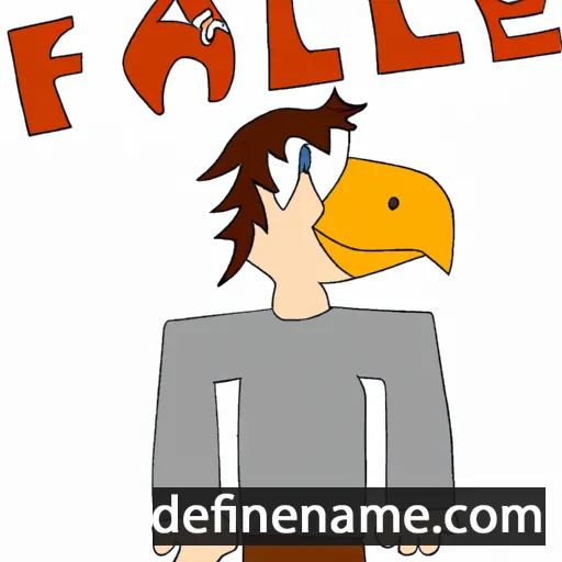 cartoon of the name Falke