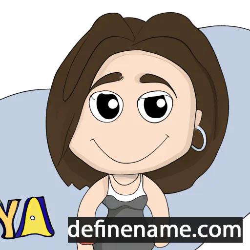 cartoon of the name Fanya