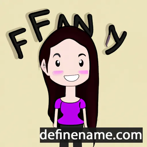 cartoon of the name Fanya