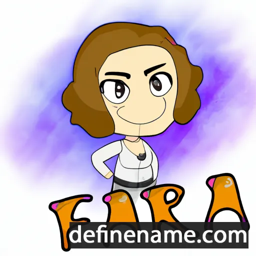 cartoon of the name Fara