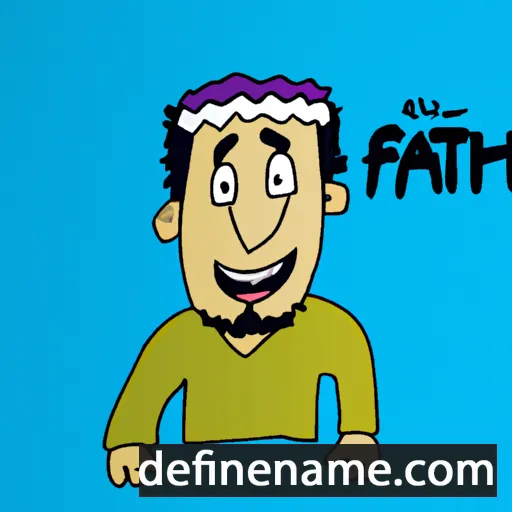 cartoon of the name Fathi