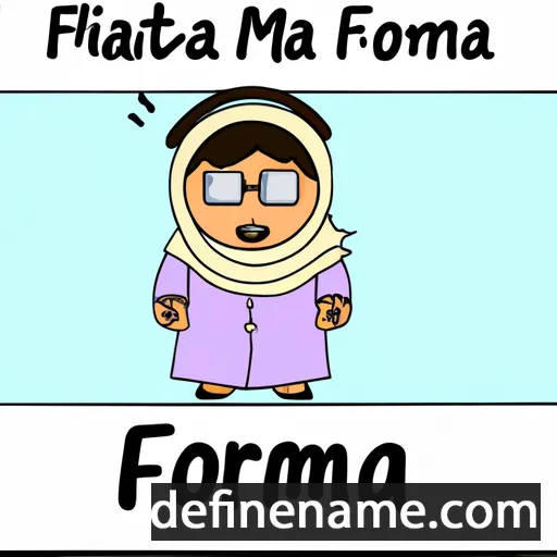 Fatima Zohra cartoon