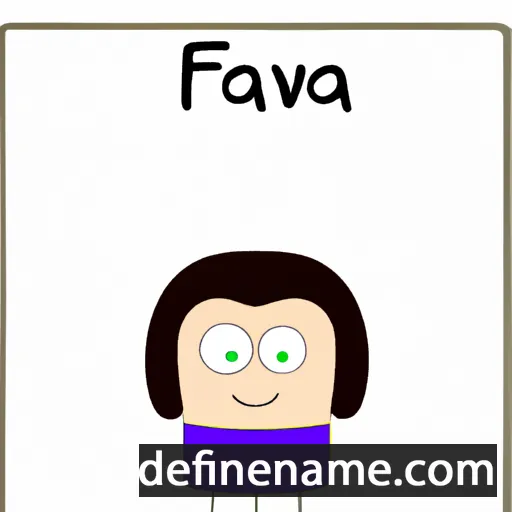 cartoon of the name Favia