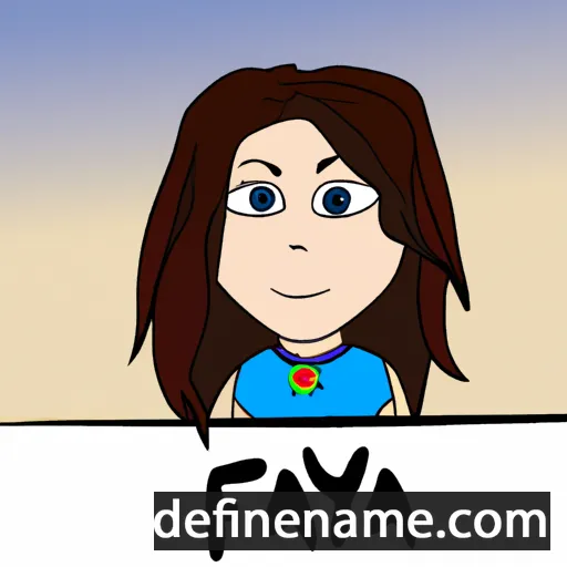 Faydra cartoon