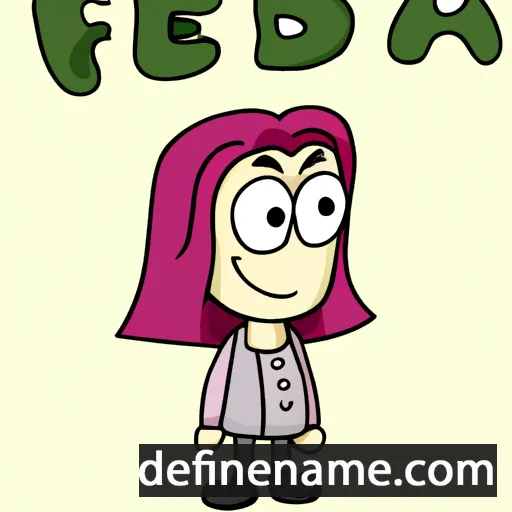 cartoon of the name Fedea