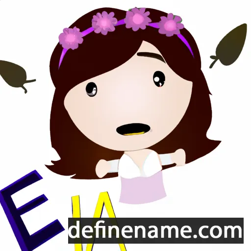 cartoon of the name Feia