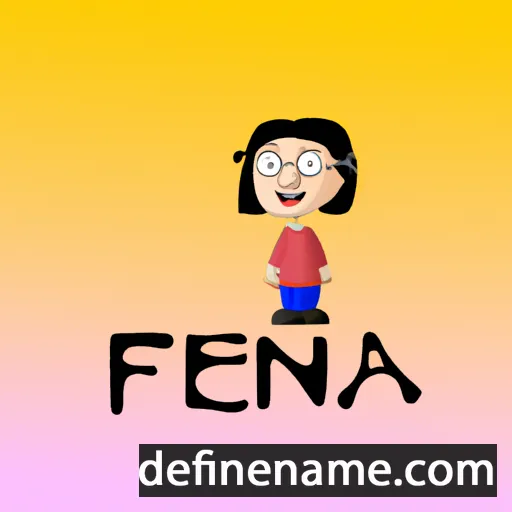 cartoon of the name Fenia