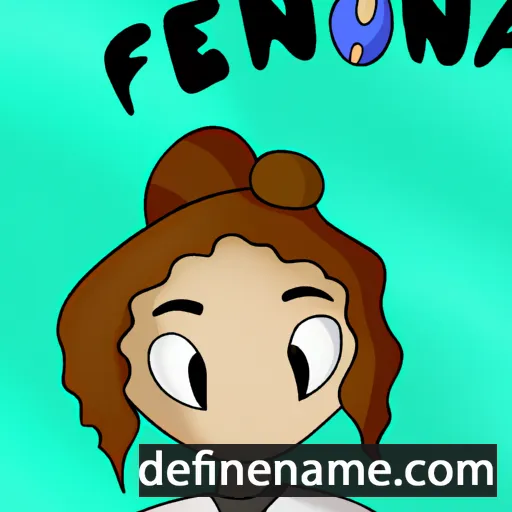 cartoon of the name Feona