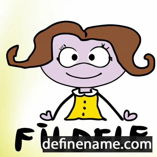 Fidéline cartoon