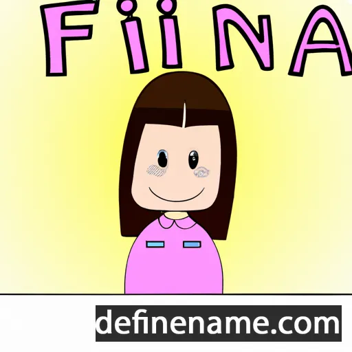 cartoon of the name Fina