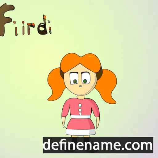 Finnfríður cartoon