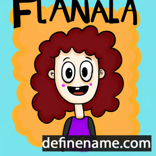 cartoon of the name Flanna