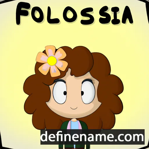 cartoon of the name Florissa