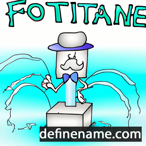 Fontaine cartoon