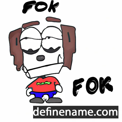 Fowk cartoon