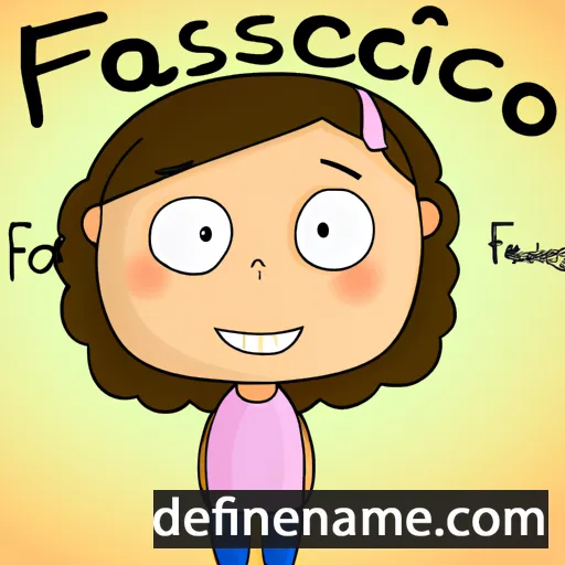 cartoon of the name Francisca