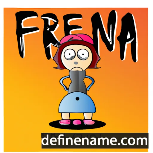 cartoon of the name Frena