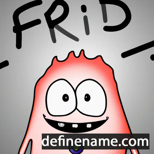 Fríði cartoon