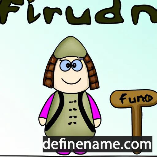 Fríðunn cartoon