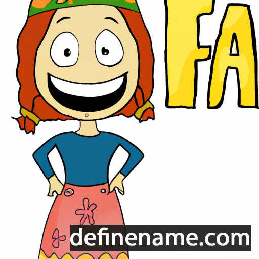 cartoon of the name Frija