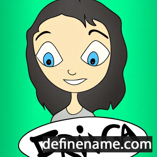 cartoon of the name Frina