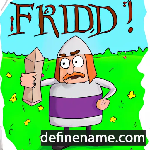 Friðvin cartoon