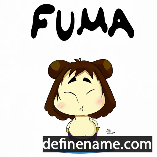 cartoon of the name Fumia