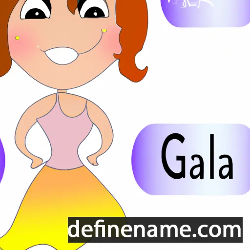 cartoon of the name Gala