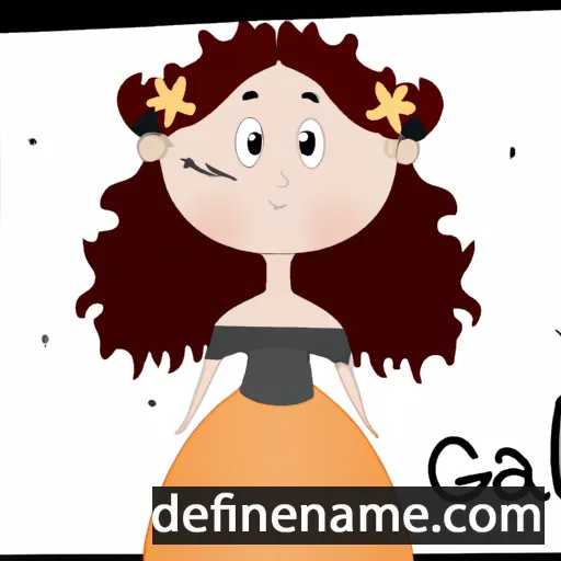 cartoon of the name Galia