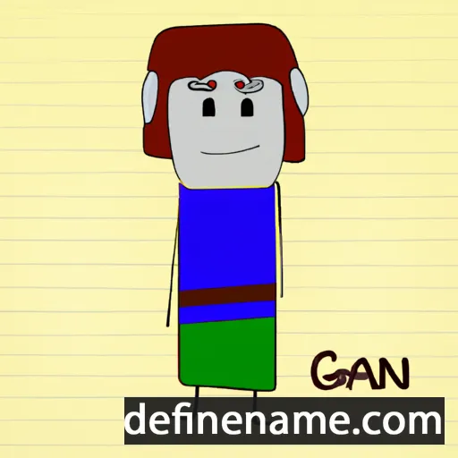 cartoon of the name Gani