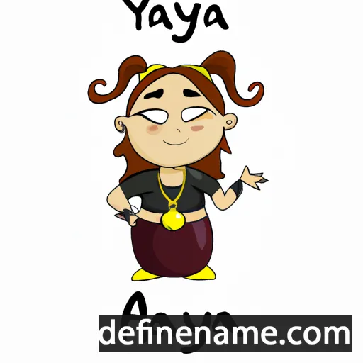 cartoon of the name Ganya