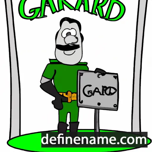 cartoon of the name Gard