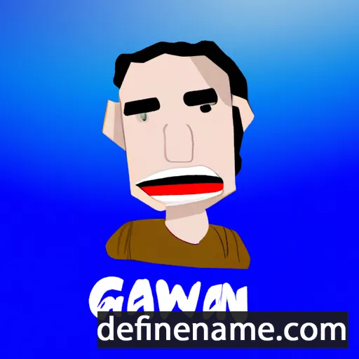 cartoon of the name Gawen