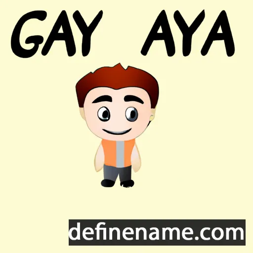 cartoon of the name Gaya