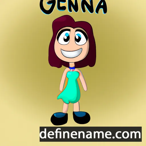 cartoon of the name Geena