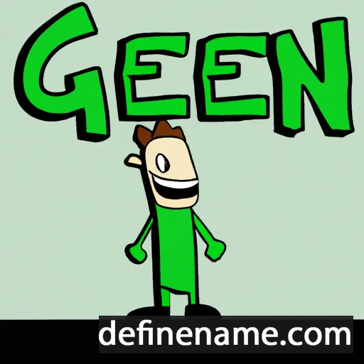 cartoon of the name Gegeen